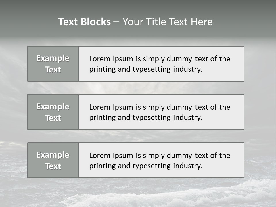 Cloud Mid Air Day PowerPoint Template