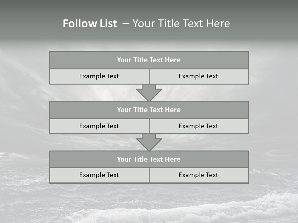 Cloud Mid Air Day PowerPoint Template
