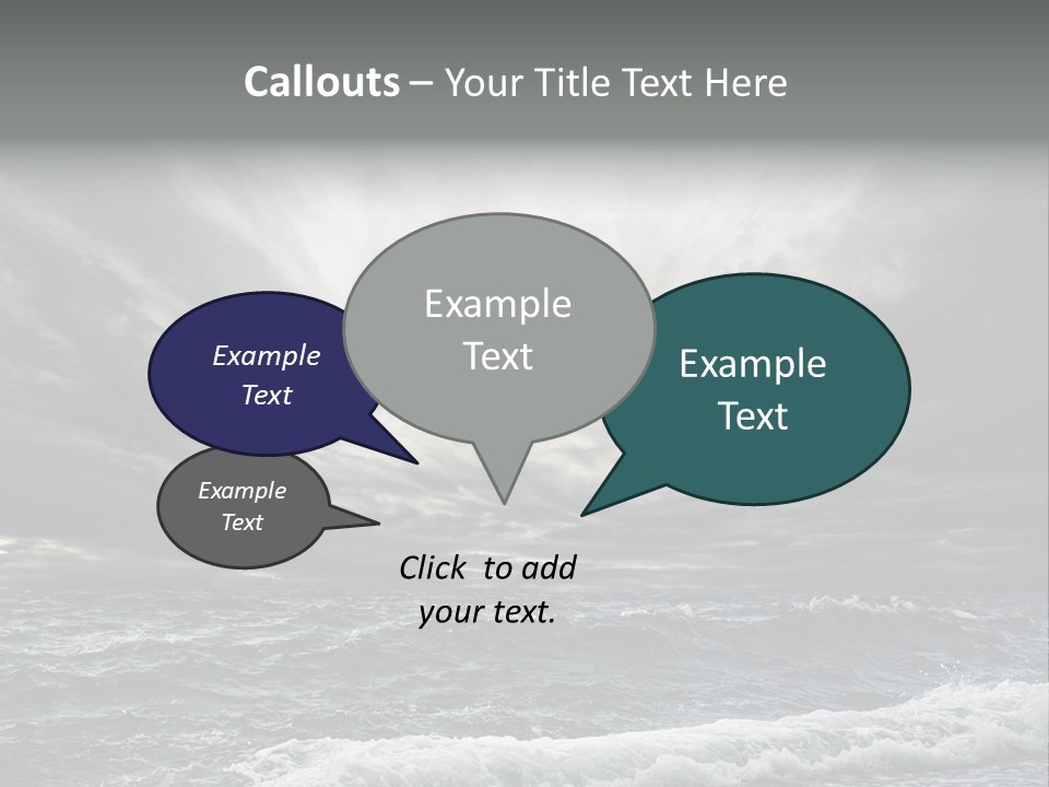 Cloud Mid Air Day PowerPoint Template