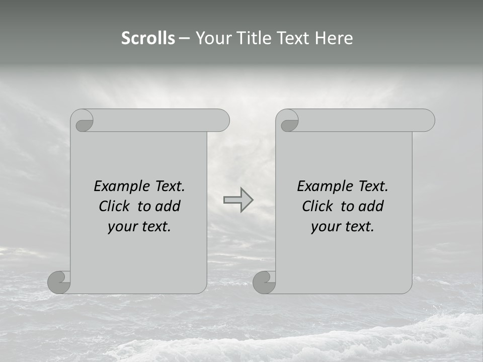 Cloud Mid Air Day PowerPoint Template