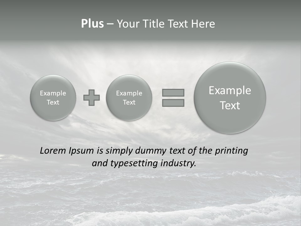Cloud Mid Air Day PowerPoint Template