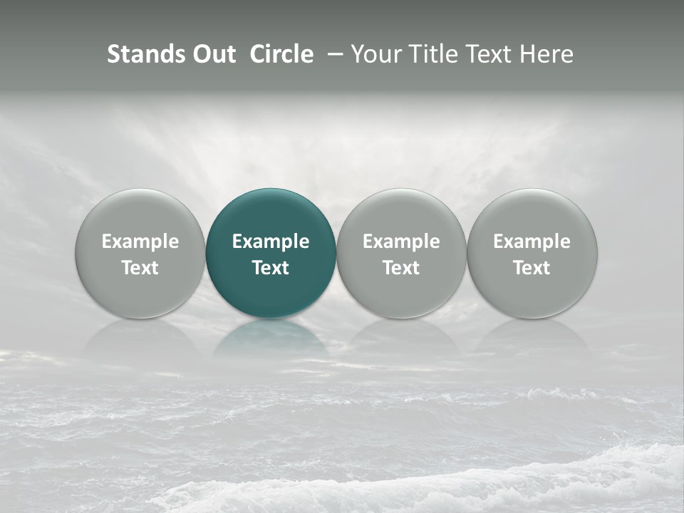 Cloud Mid Air Day PowerPoint Template