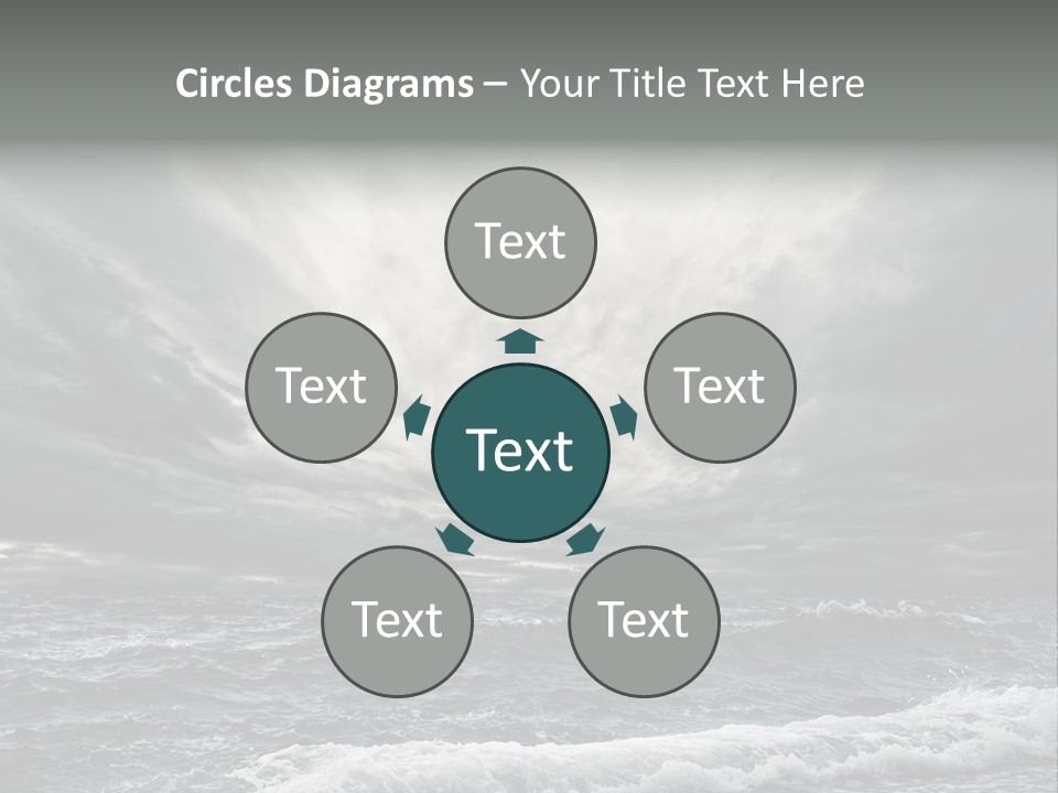 Cloud Mid Air Day PowerPoint Template