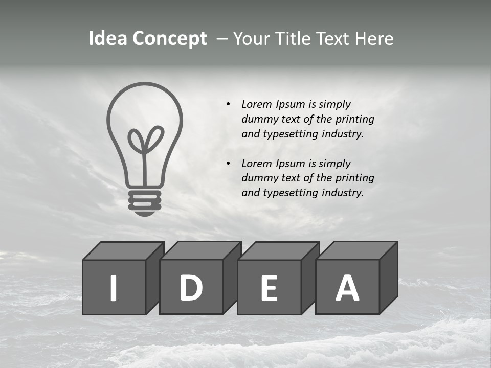 Cloud Mid Air Day PowerPoint Template