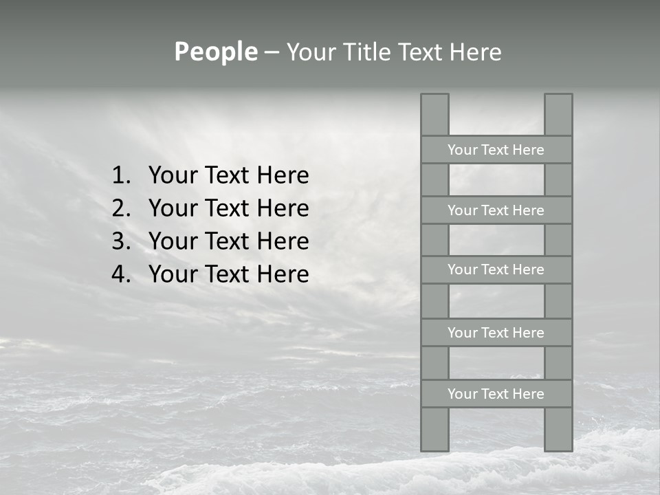 Cloud Mid Air Day PowerPoint Template
