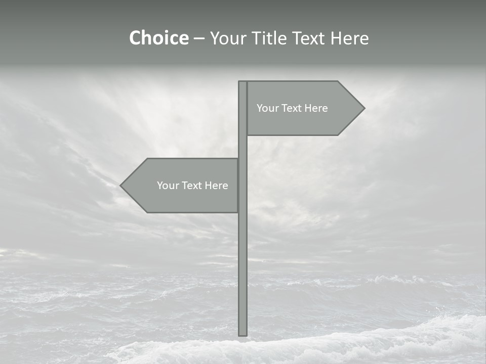 Cloud Mid Air Day PowerPoint Template