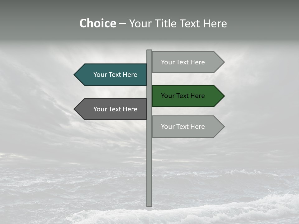 Cloud Mid Air Day PowerPoint Template