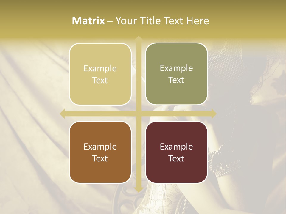 Dreaming Woman Beautiful PowerPoint Template