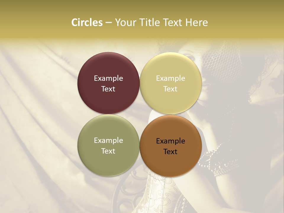 Dreaming Woman Beautiful PowerPoint Template