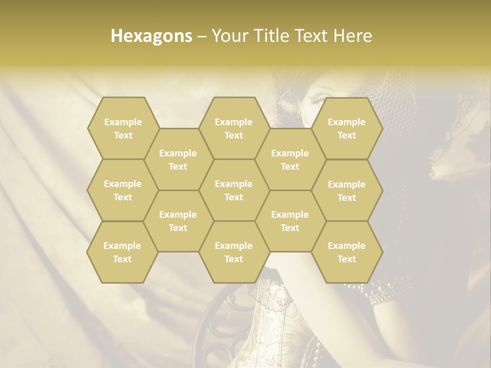 Dreaming Woman Beautiful PowerPoint Template