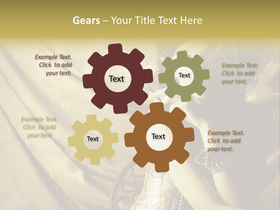 Dreaming Woman Beautiful PowerPoint Template