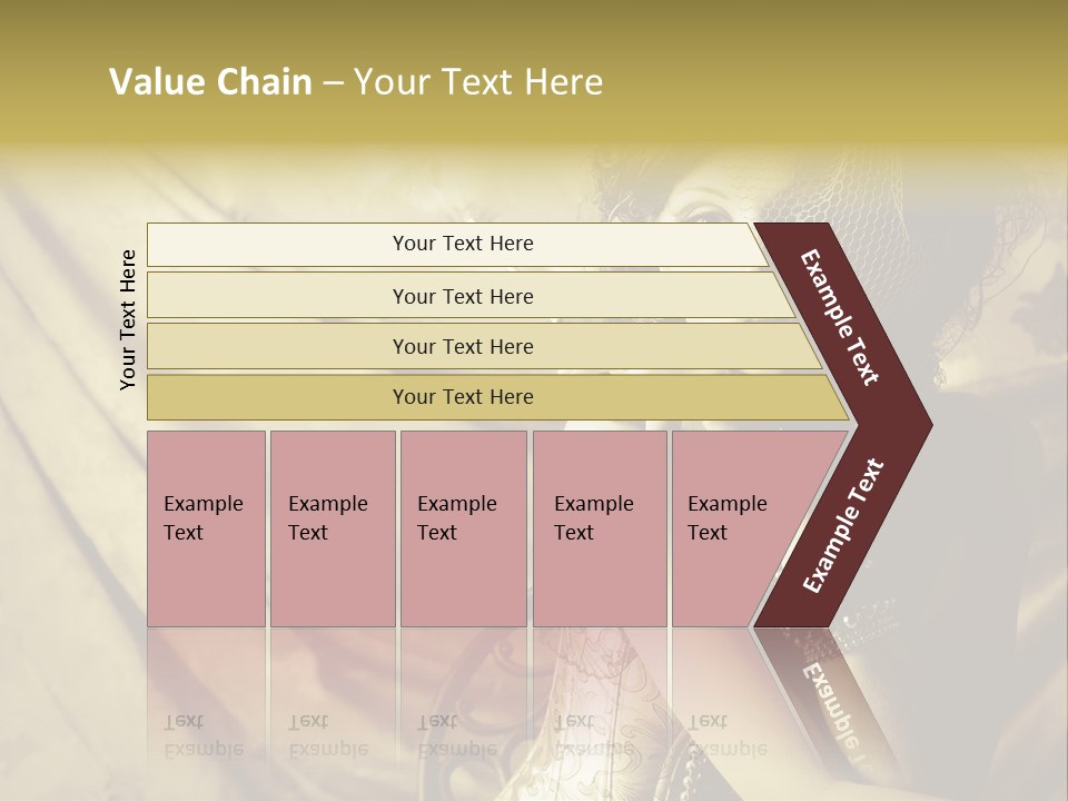 Dreaming Woman Beautiful PowerPoint Template