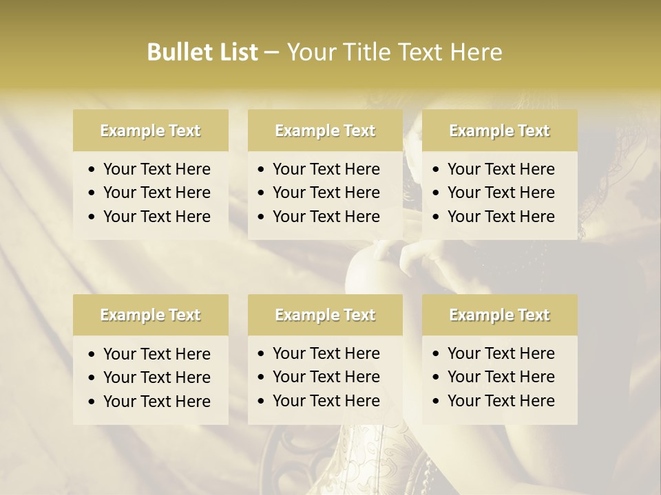 Dreaming Woman Beautiful PowerPoint Template