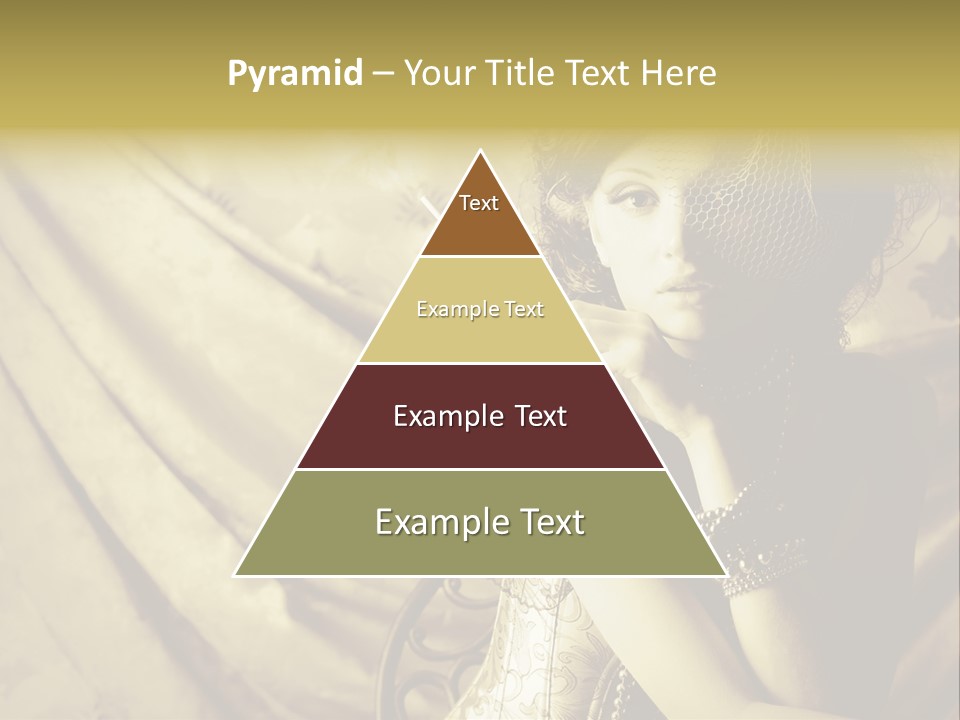 Dreaming Woman Beautiful PowerPoint Template