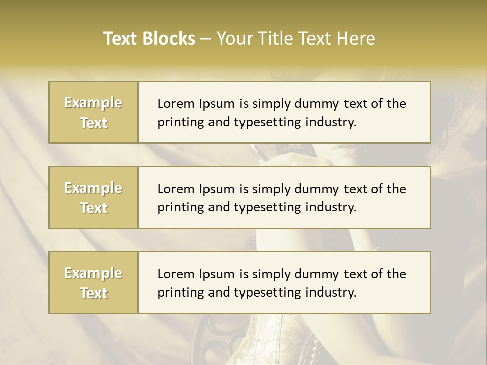 Dreaming Woman Beautiful PowerPoint Template