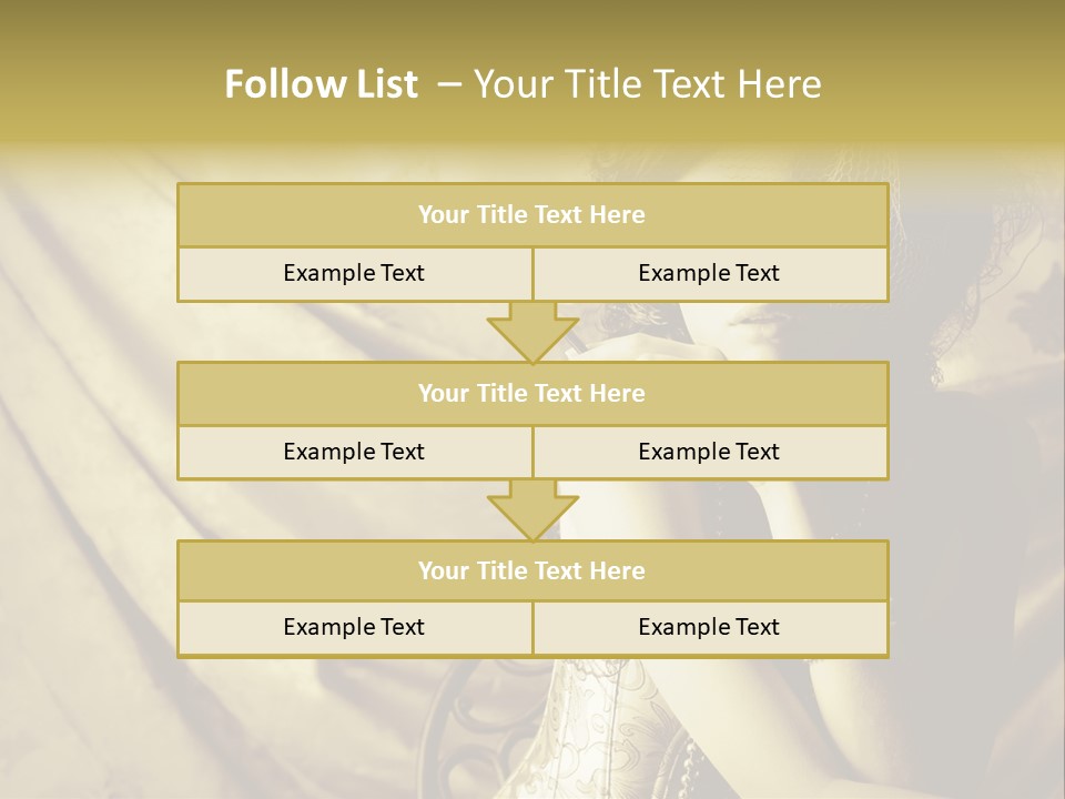 Dreaming Woman Beautiful PowerPoint Template