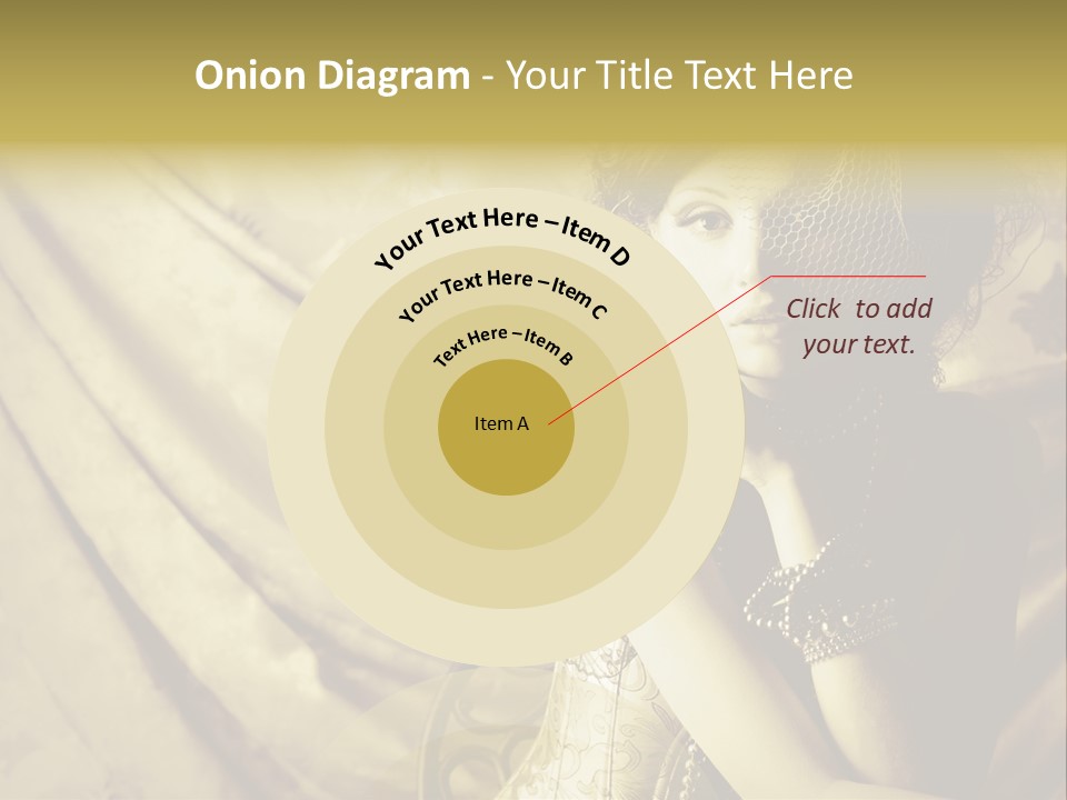 Dreaming Woman Beautiful PowerPoint Template