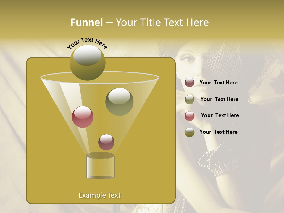 Dreaming Woman Beautiful PowerPoint Template