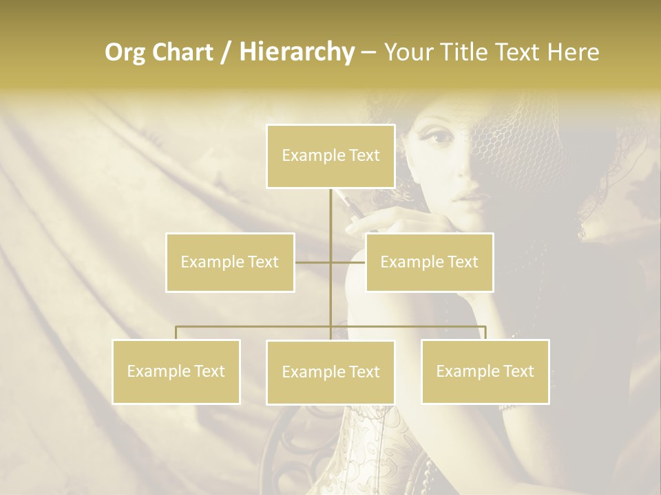 Dreaming Woman Beautiful PowerPoint Template