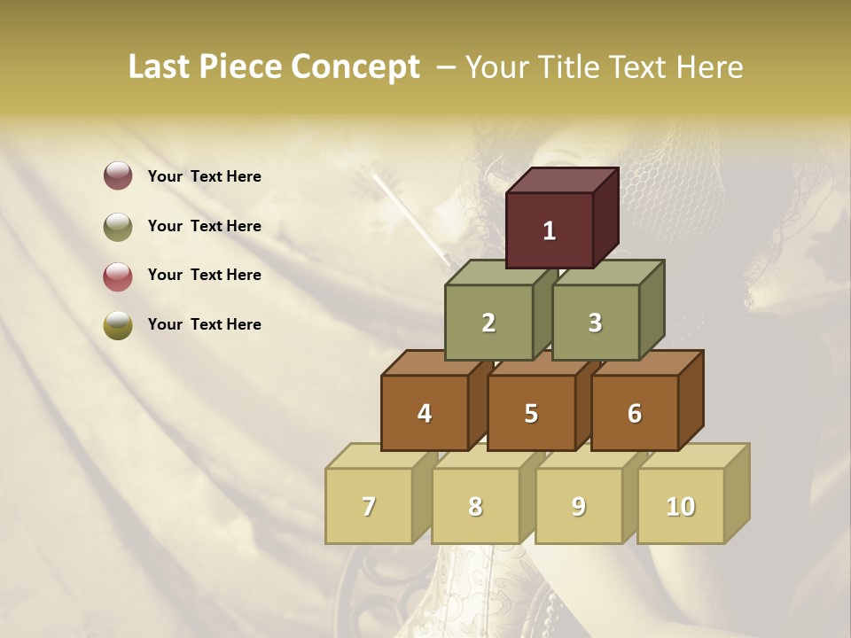 Dreaming Woman Beautiful PowerPoint Template