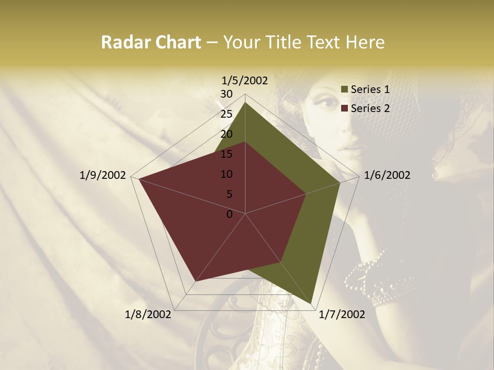 Dreaming Woman Beautiful PowerPoint Template