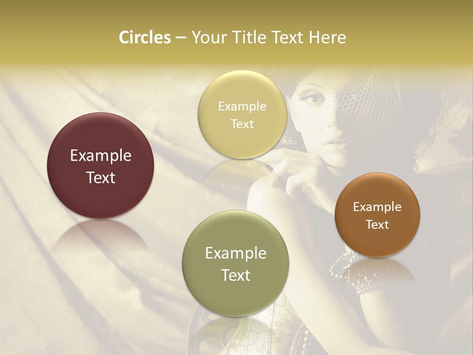 Dreaming Woman Beautiful PowerPoint Template