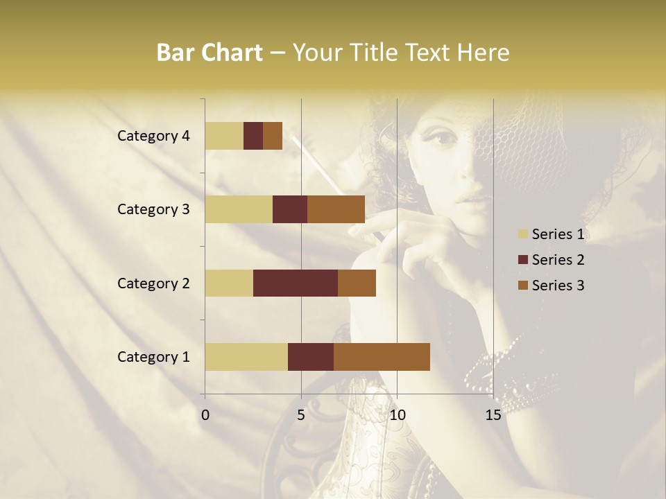 Dreaming Woman Beautiful PowerPoint Template