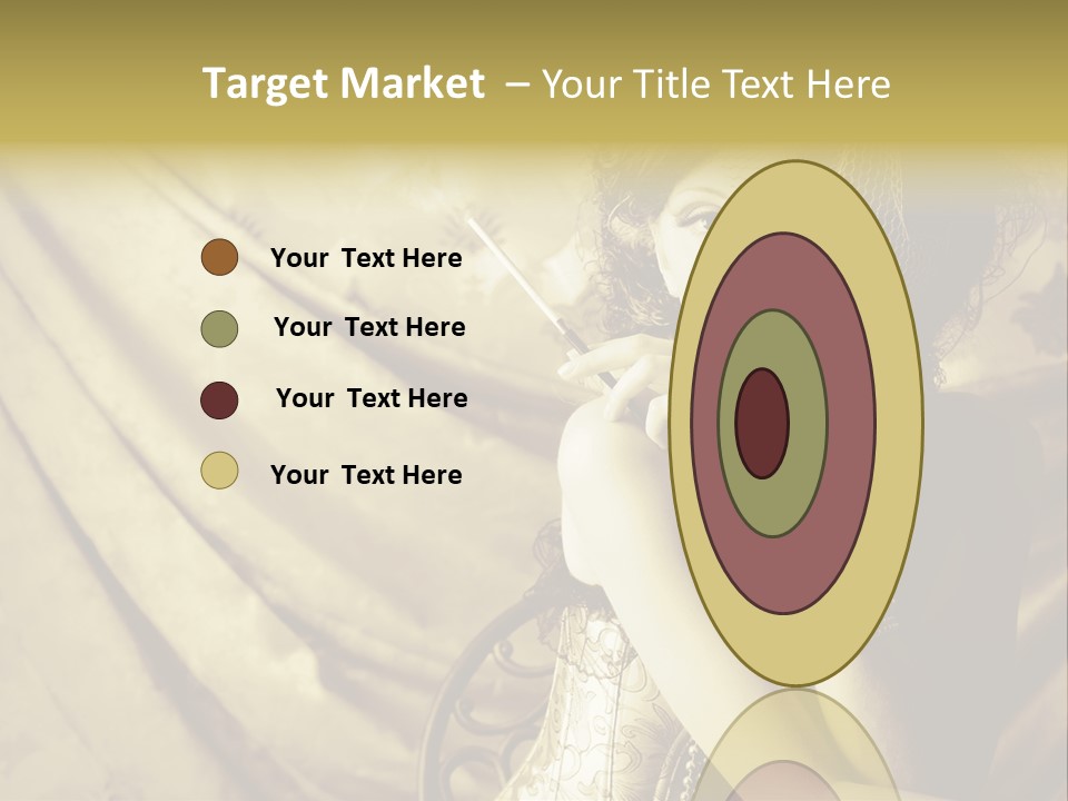 Dreaming Woman Beautiful PowerPoint Template