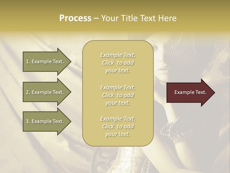 Dreaming Woman Beautiful PowerPoint Template