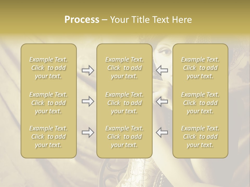Dreaming Woman Beautiful PowerPoint Template
