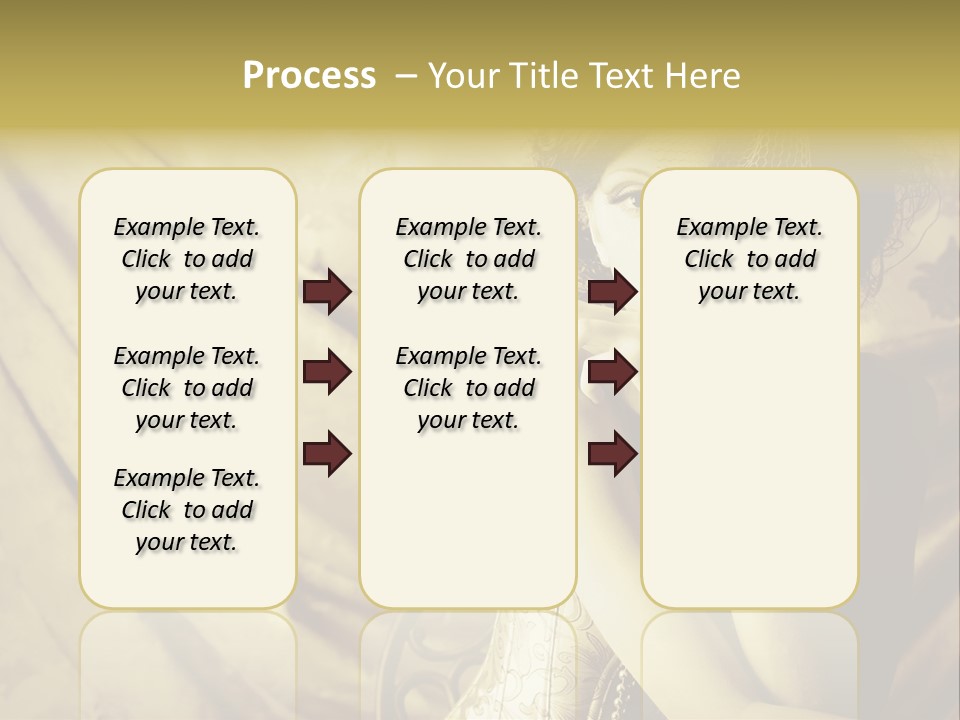 Dreaming Woman Beautiful PowerPoint Template