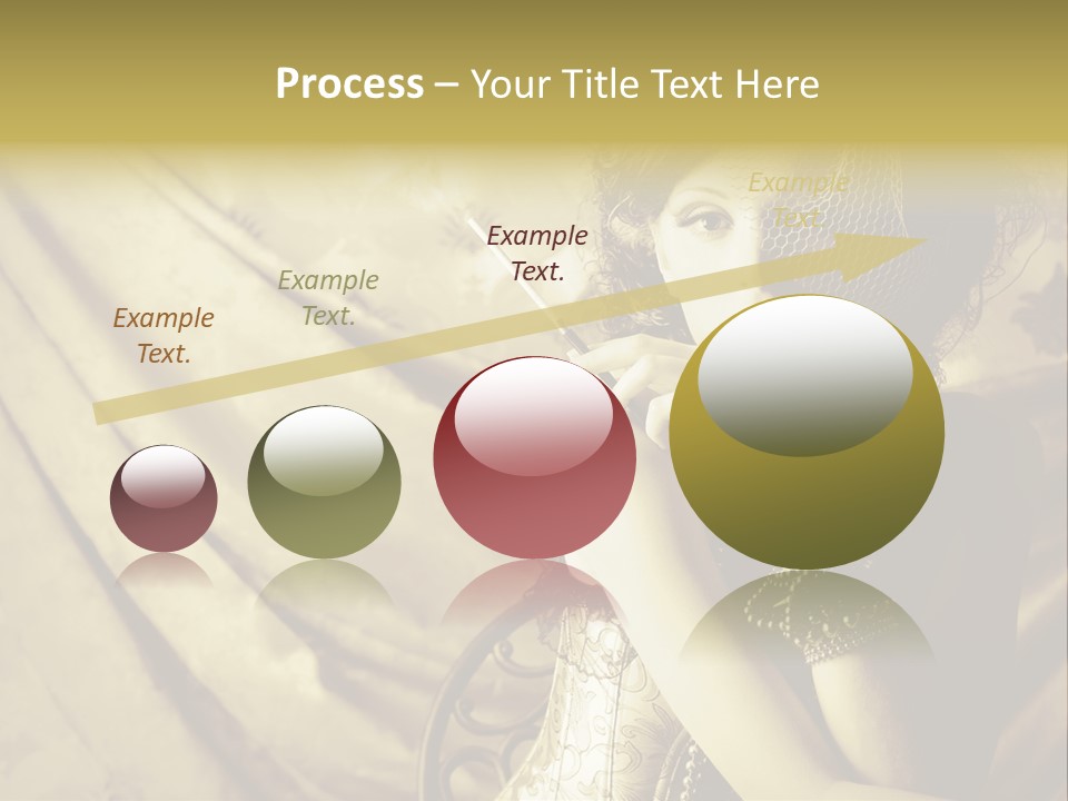 Dreaming Woman Beautiful PowerPoint Template