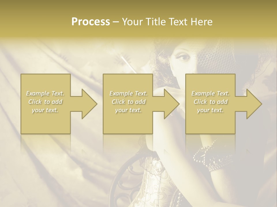 Dreaming Woman Beautiful PowerPoint Template