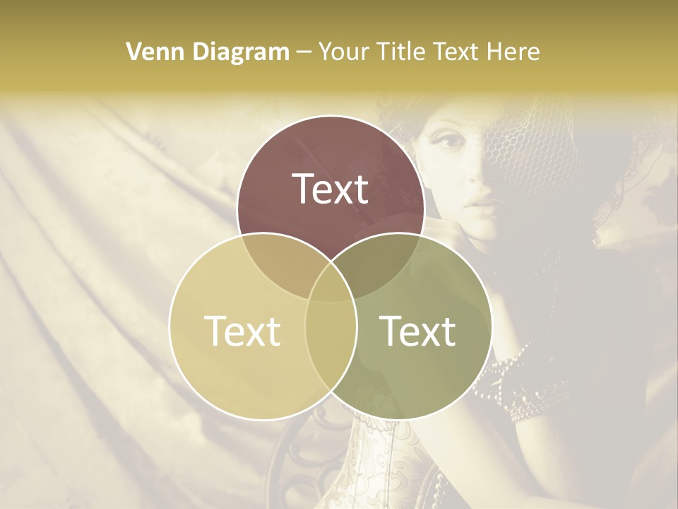 Dreaming Woman Beautiful PowerPoint Template