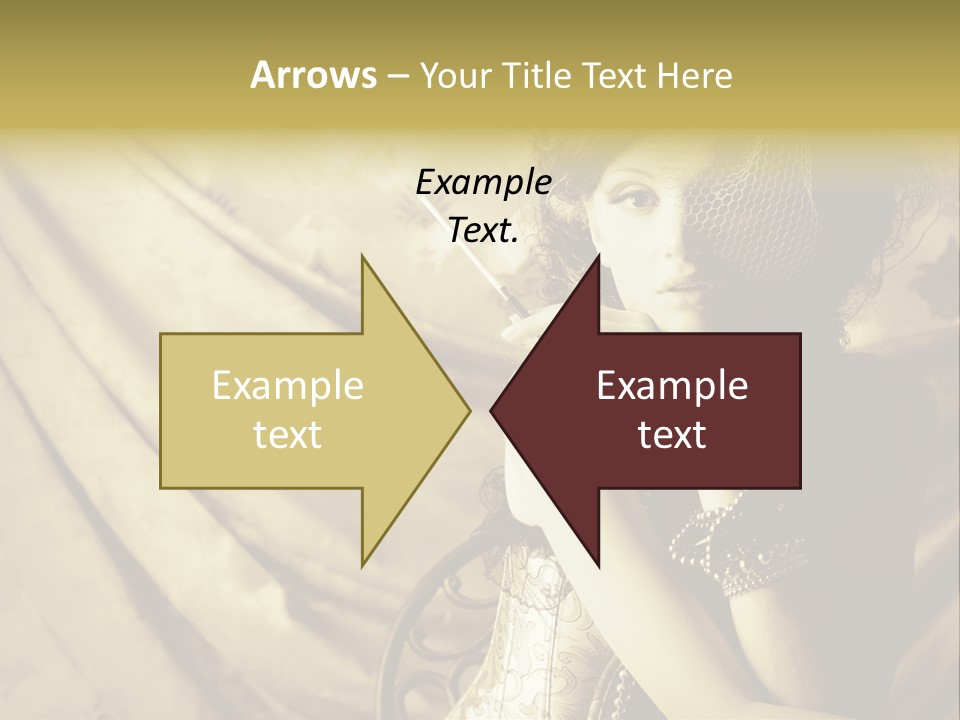 Dreaming Woman Beautiful PowerPoint Template