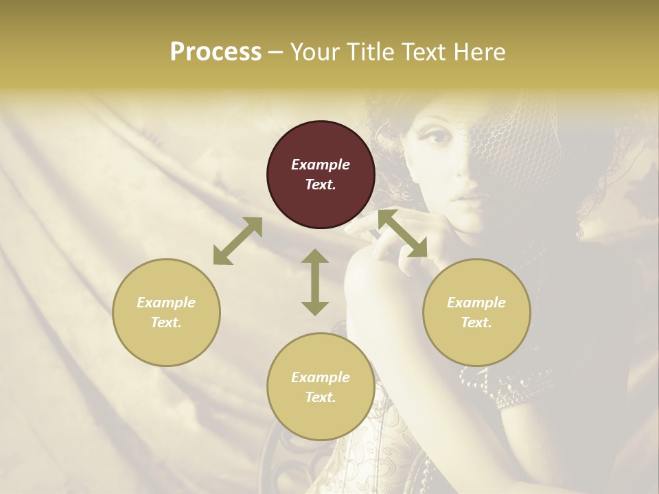 Dreaming Woman Beautiful PowerPoint Template