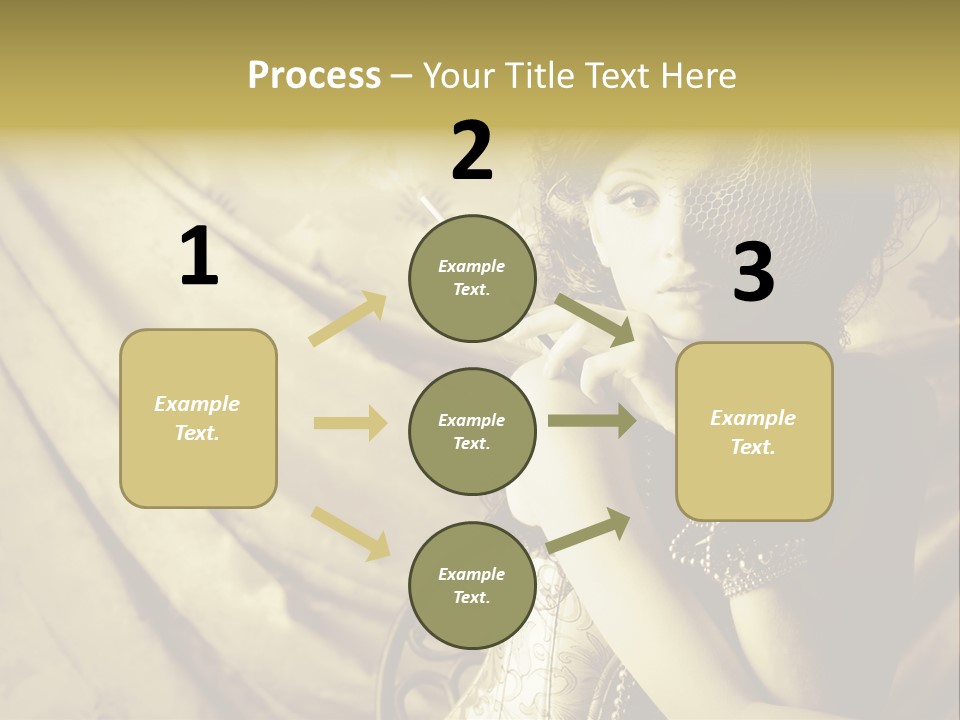 Dreaming Woman Beautiful PowerPoint Template