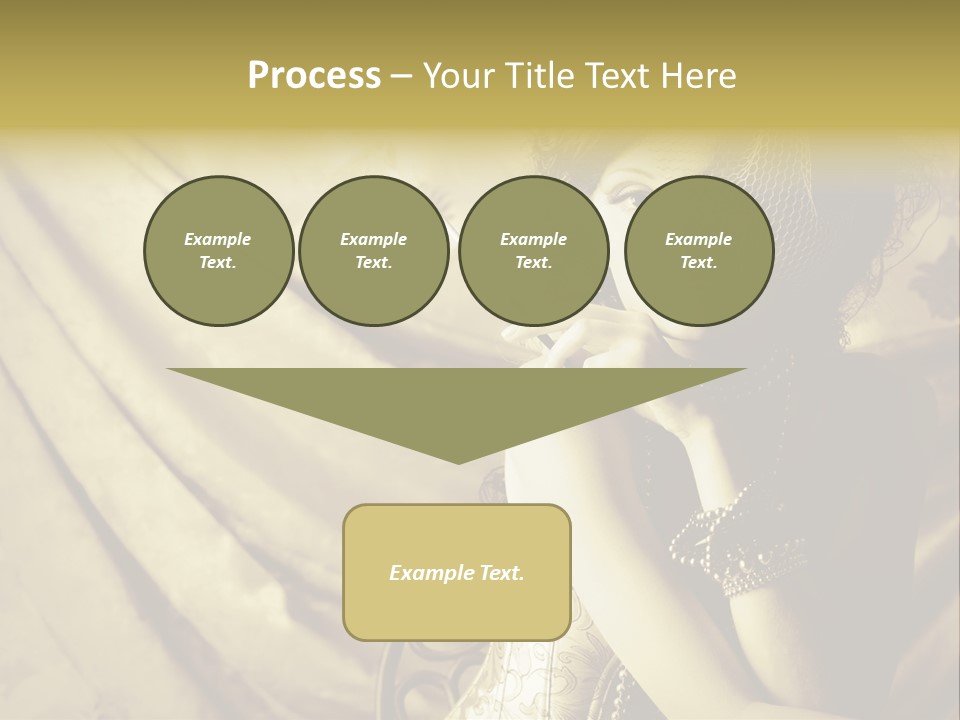 Dreaming Woman Beautiful PowerPoint Template