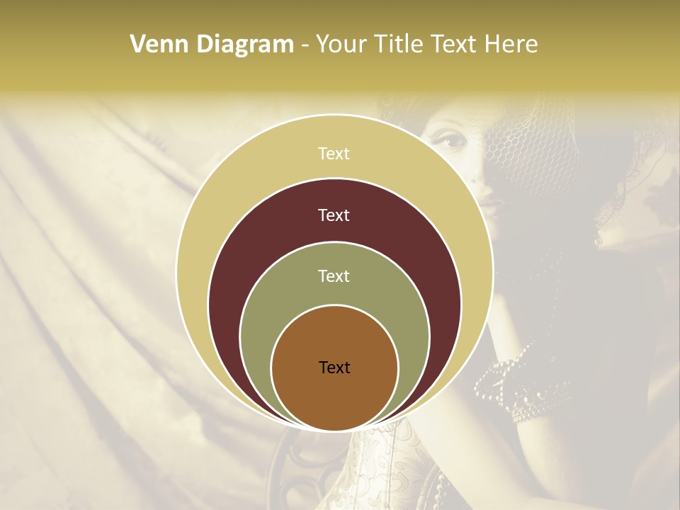 Dreaming Woman Beautiful PowerPoint Template