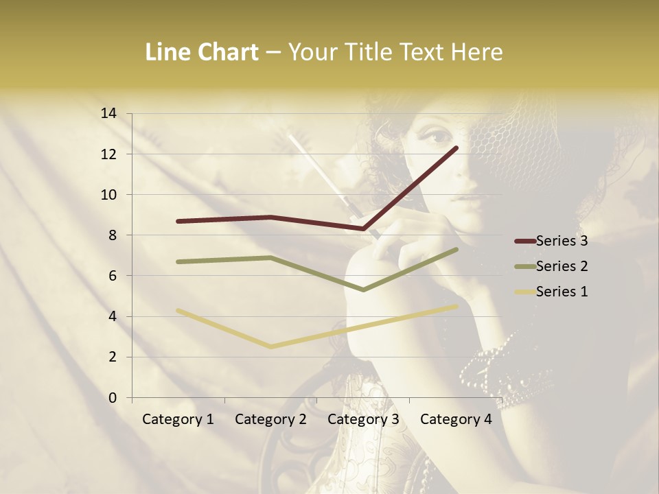 Dreaming Woman Beautiful PowerPoint Template