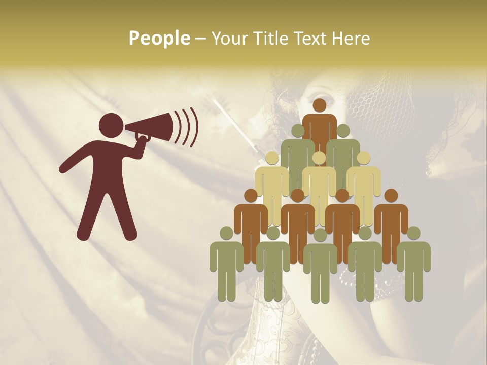 Dreaming Woman Beautiful PowerPoint Template