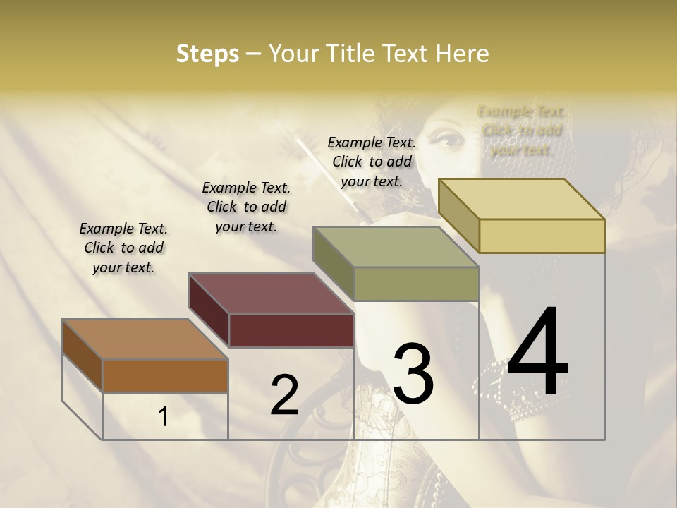 Dreaming Woman Beautiful PowerPoint Template