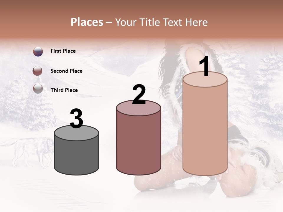 Female Attractive Wild PowerPoint Template