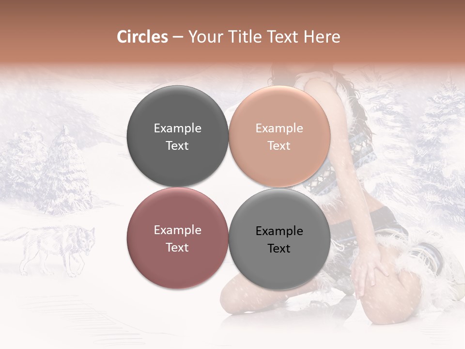 Female Attractive Wild PowerPoint Template