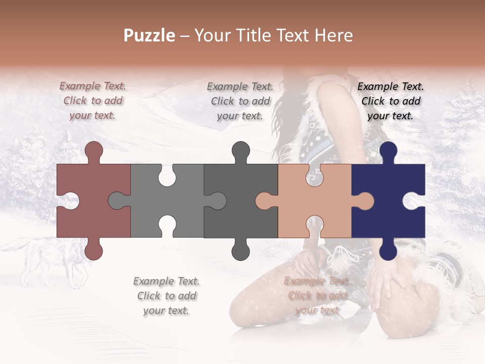 Female Attractive Wild PowerPoint Template