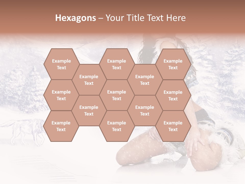 Female Attractive Wild PowerPoint Template