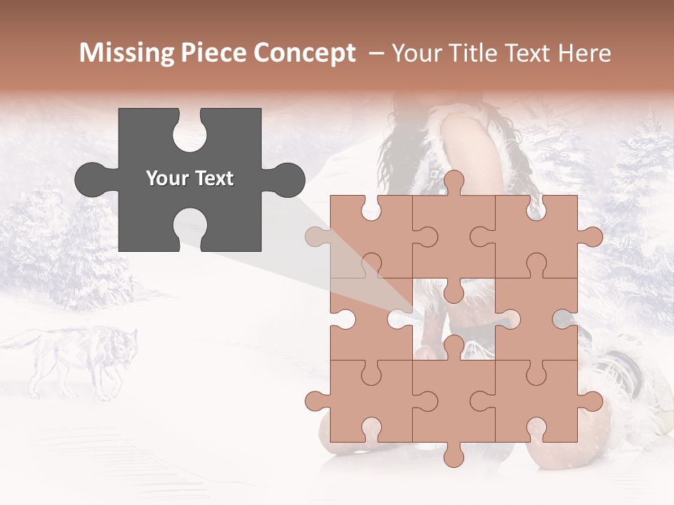 Female Attractive Wild PowerPoint Template