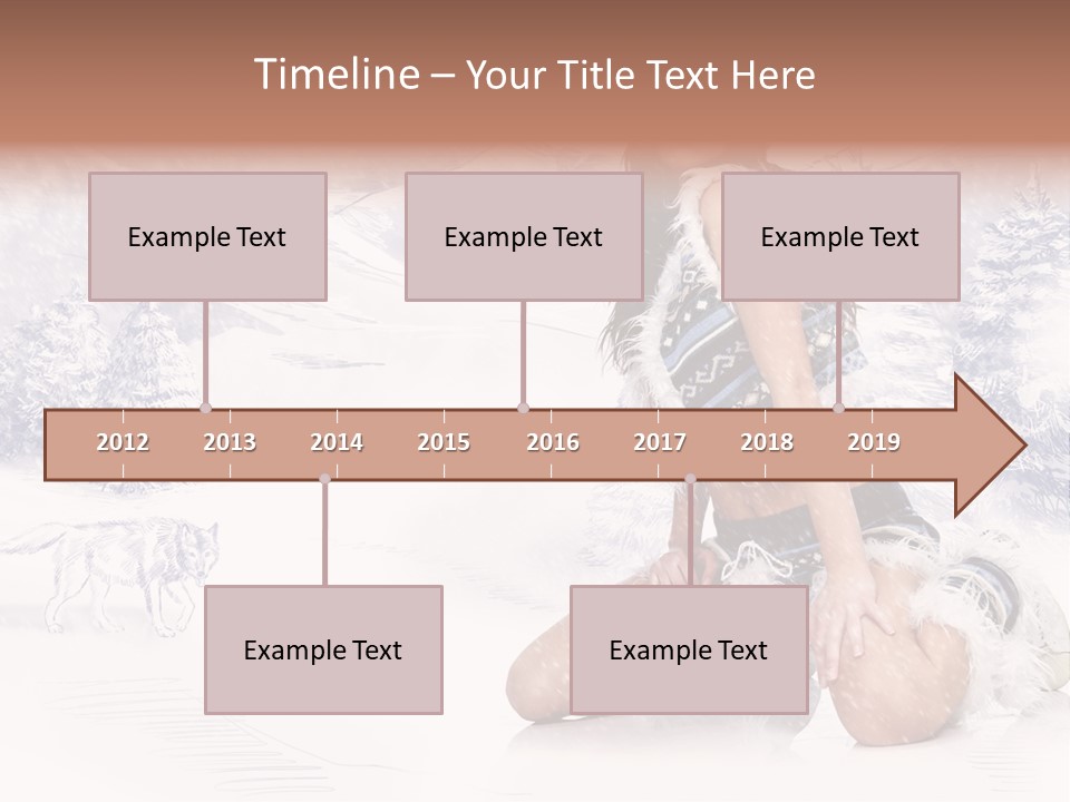 Female Attractive Wild PowerPoint Template