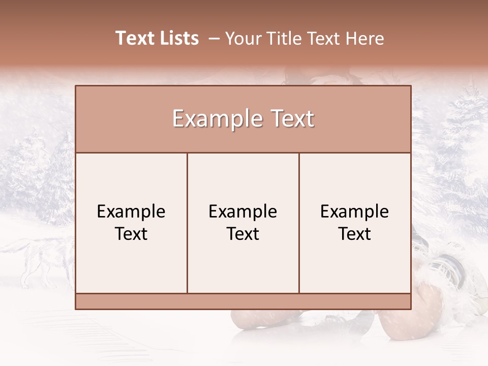 Female Attractive Wild PowerPoint Template