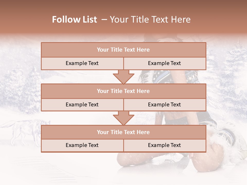 Female Attractive Wild PowerPoint Template